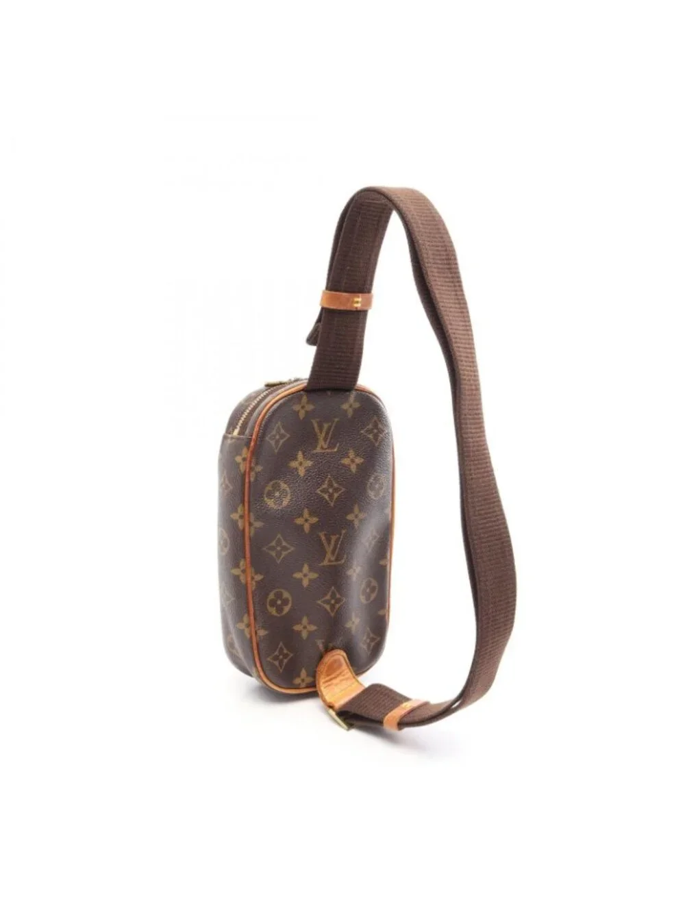 Louis Vuitton Waist Bag Pochette Gange Monogram Canvas Leather